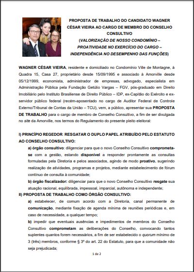 proposta wagner